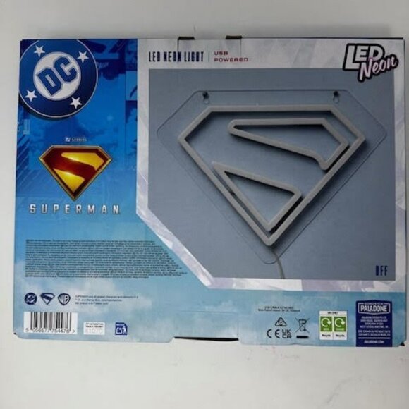 DC Superman Neon Light NIB - Picture 3 of 3